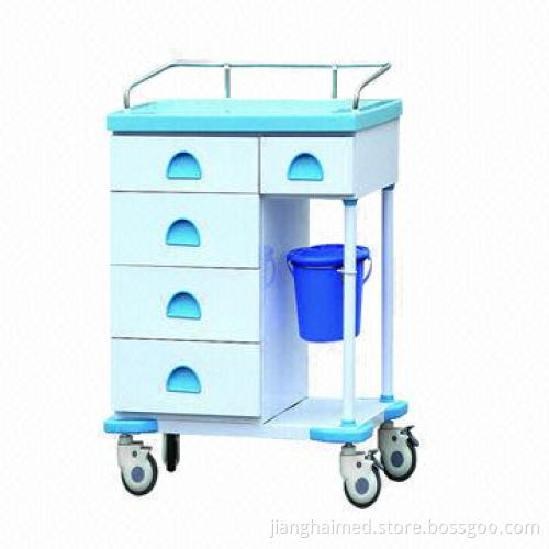 Clinical trolley, article marble table-board, ISO 9001 and 13485/CE certified